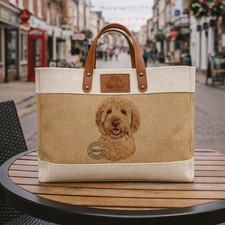 Blonde Labradoodle Tote Bag
