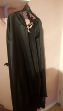 Black Satin druid witch Cloak