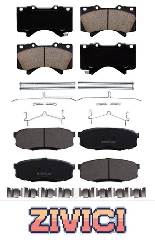 Ceramic brake pads front rear - pads,