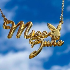 Vintage Y2K Playboy Miss June Necklace Playmate Of Month Jewellery Birthday Grl