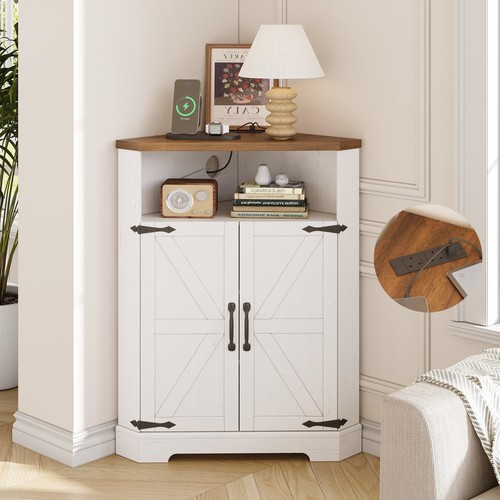 Farmhouse corner cabinet - corner,