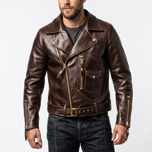 Men handmade brown leather - men,