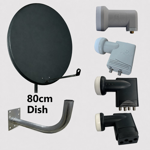 High gain 80cm satellite - high, dish