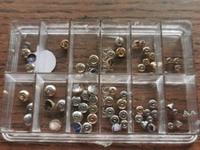 Watch Crowns, Gilt / Chrome, New Old Stock, Watchmaker Parts #O960