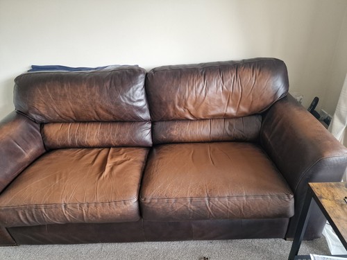 Brown leather sofas - sofas, .