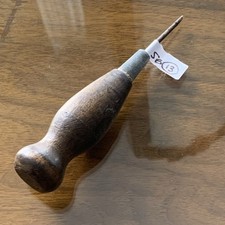 SB13 * Vintage Wood Handled Bradawl * 5 inches * Carpentry Collectable