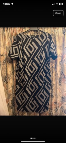 Wallis lined dress geometric - lined,