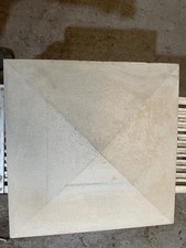 pier pillar caps 4 way weathered pre cast concrete 460 mm x 460mm