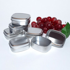 10x  Small Empty Oblong Silver