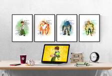 Ben 10 Alien Set Of 4 Prints