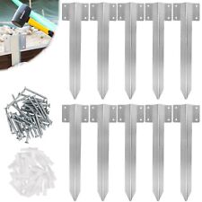BLOSTM Edging Brackets Railway Sleeper Driveway Timber Landscaping Garden x10