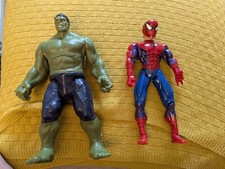Talking Hulk Figure & Spiderman Marvel Moving Figure