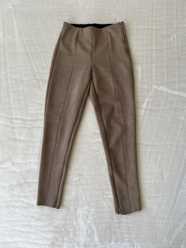 Zara faux suede leggings size - faux,