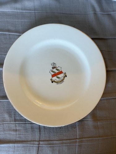 Skegness white crest plate