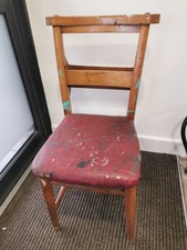 Vintage wooden chair - chair, back