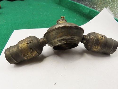 Salvaged antique brass cluster - antique,