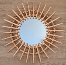 WOODEN WICKER RATTAN WOVEN SUN