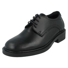 Ladies Magnum Black Leather Lace Up Shoes: Active Duty