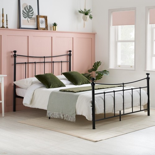 Traditional metal bed - bed,, emily