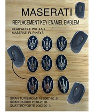 Maserati Quattroporte GranTurismo GranCabrio Replacement Key Emblem M139 M145