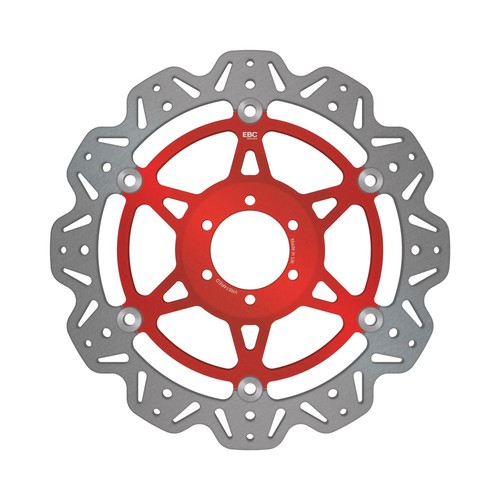 Ebc float vee rotor - red, hub