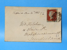 1851 penny red letter - 1851, cover