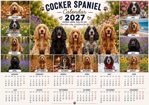 Cocker spaniel 2027 wall - cocker,