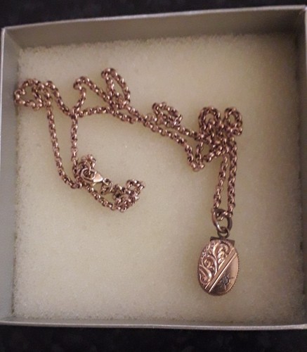 Solid 9ct rose - 20", chain