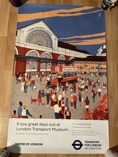London Underground TFL Transport Museum Vintage Poster Good Condition