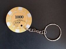 Poker Chip 1000, 4 Aces, Four of a Kind Novelty Keyring/Keychain.