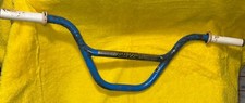 Vtg Mongoose Decade Freestyle Bars Old School BMX OG 1980s Knurl 27.5 in Blue 