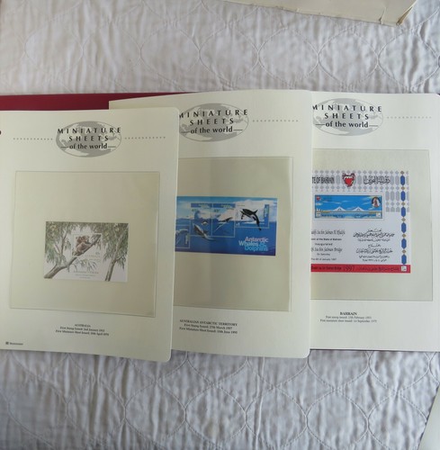 Stamp miniature sheets the - of,