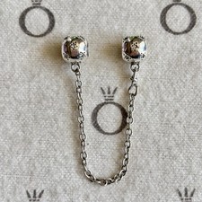 Pandora S925 ALE - Star Pave CZ Safety Chain Moments Charm