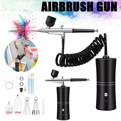 Cordless airbrush kit with - airbrush,