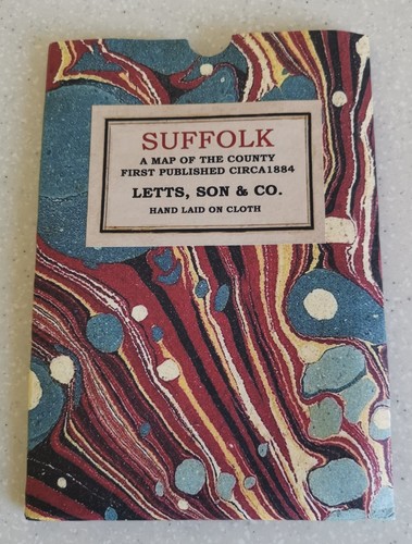 Letts map suffolk - map,