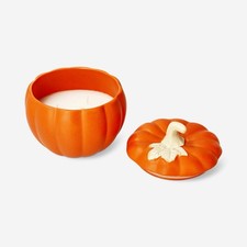Pumpkin Shaped Ceramic Jar