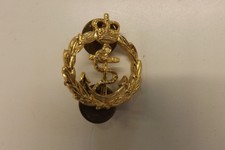 MILITARY BADGE ROYAL NAVY CHIEF PETTY OFFICER'S BERET BADGE 3CM X 2.5CM (1047)