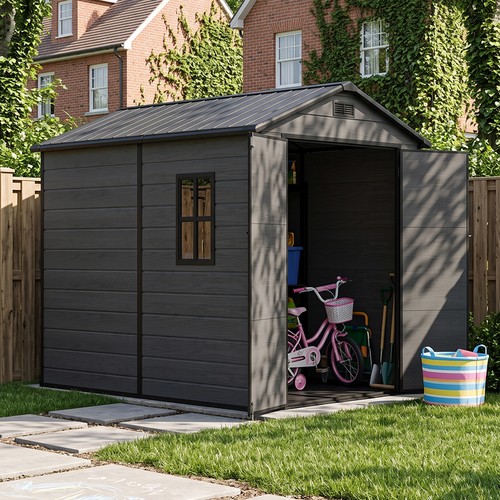 Grey wood grain plastic - grey,