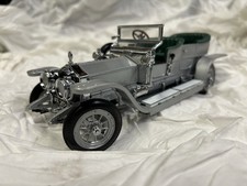 Franklin Mint 1907 Rolls-Royce Silver Ghost Boxed With Paperwork and Nameplate