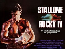 ROCKY 4 IV 1985 UK Adv quad