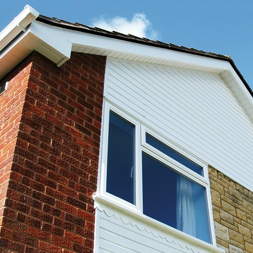 Upvc shiplap cladding 125mm - shiplap, 5m