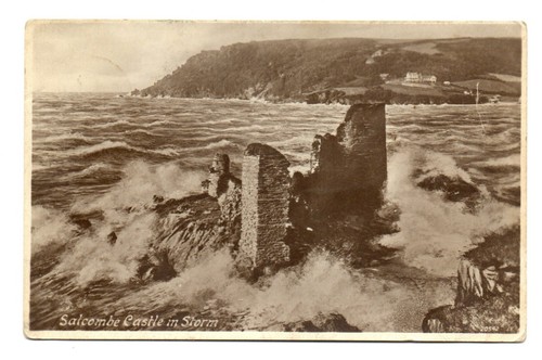 Antique postcard salcombe - antique,