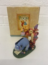 Disney Simply Pooh Eeyore’s Surprise Birthday Figurine Vintage Boxed 5” Tall