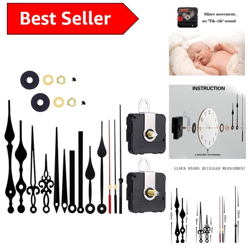 Two shaft silent quartz - two, clock
