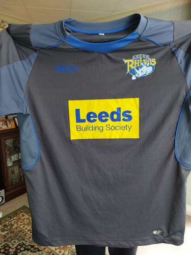 Leeds rhinos grey training top - leeds,