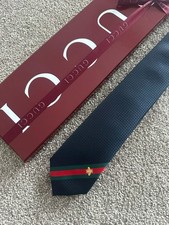 GUCCI MEN'S TIE WITH BEE WEB