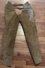 VTG Riding Tan Suede Leather