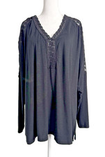 Torrid Lace Blouse 2 Black