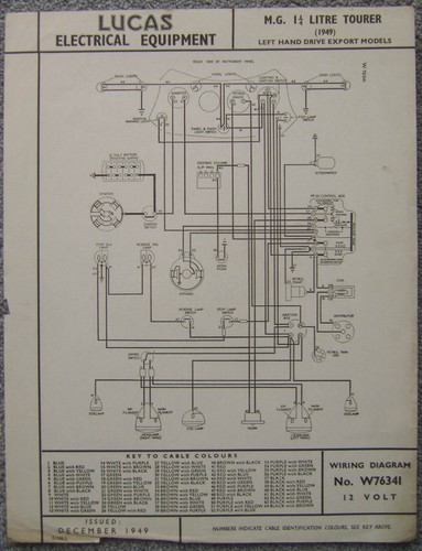 Original lucas wiring - lucas, diagram