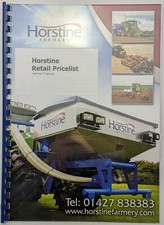 Horstine Farmery Retail Price List, April 2011. Rotovators, Planters Etc